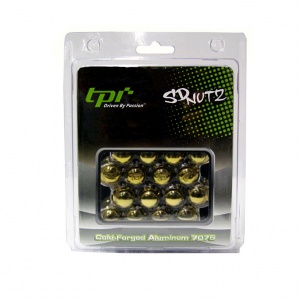 12x1.50 20D 33L TPi SD (Tuner) Nutz Steel Gold 20 Pack with Locks