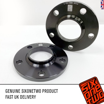 Sixonetwo BMW Spacer 5x120 15mm 72.6 Pair