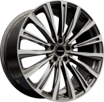 HAWKE Chayton Alloy Wheels 20 inch 5x120 (ET40) | Gunmetal Polish x 4 | fits Range Rover Sport, Vogue and Discovery models