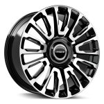 Hawke Dresden wheels 22 x 9.5j 5 x 112 | Jet Black Polish Set of four | fits Bentley Continental, GT, GTC and Flying Spur