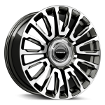 Hawke Dresden wheels 22 x 9.5j 5 x 120 | Gunmetal Polish Set of four | fits Rolls Royce models