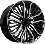 HAWKE Vega Alloy Wheels 20 inch 5x120 (ET42) | Black Polish x 4 | fits Range Rover Sport, Vogue and Discovery models