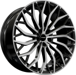 Hawke Zenith wheels 23 x 10j 5-120 | Jet Black Polish Set of four | fits