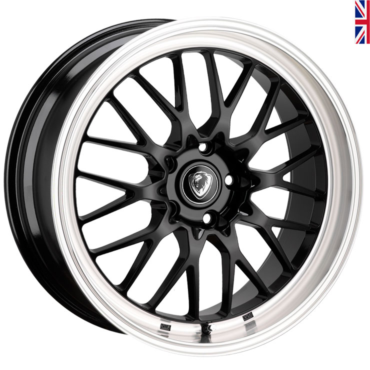 19 inch Cades Tyrus Alloy Wheel | Black lip Polish